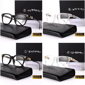 Chrome Hearts Gold-Embellished Glasses-4649